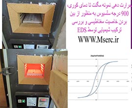 از بین بردن خاصیت مغناطیسی مگنت در دمای 900 درجه سلسیوس